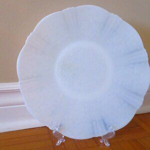 3 VTG Macbeth Evans American Sweetheart White Chop Plate Platters, 1930